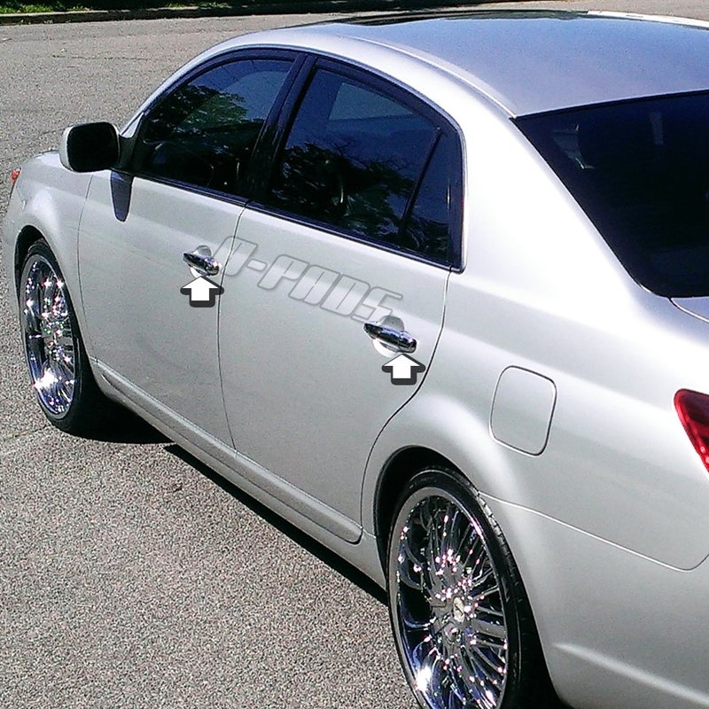 A-PADS Compatible with(Just overlay Stick on, NOT for SNAP IN Replacement) 4 Chrome Door Handle Covers for Toyota 4RUNNER 2005-2008 / AVALON 05-08 / CAMRY 2007-2011 / SIENNA 05-2012 / TACOMA 2005-2015 - Image 3